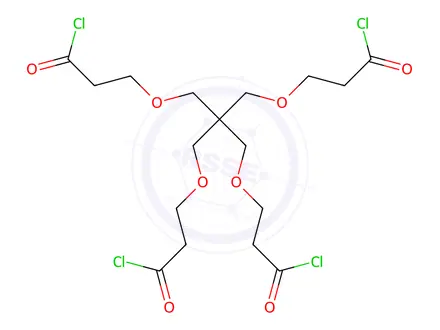 Chemical structure of 3,3'-(2,2-BIS((3-CHLORO-3-OXOPROPOXY)METHYL)PROPANE-1,3-DIYL)BIS(OXY)DIPROPANOYL