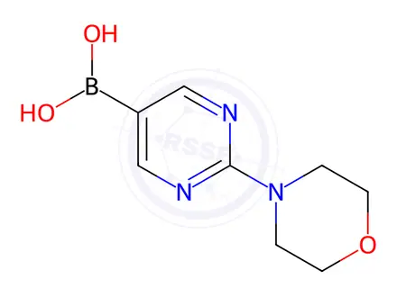 Chemical structure of 2-Morpholinopyrimidine-5-boronic acid