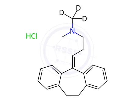 Chemical structure of Amitriptyline-d<SUB>3</SUB> hydrochloride solution