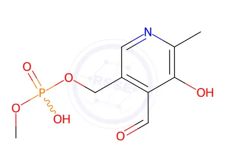 Chemical structure of methyl pyridoxal 5-phosphate (MePLP)
