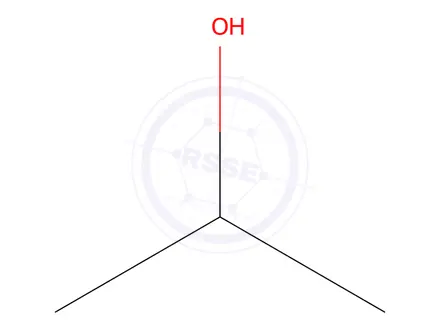 Chemical structure of Isopropyl alcohol