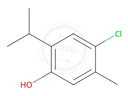 Chemical structure of 4-Chloro-2-isopropyl-5-methylphenol