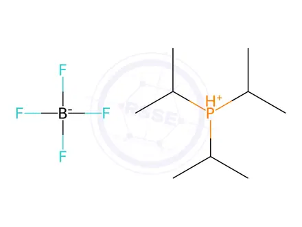 Chemical structure of Triisopropylphosphonium tetrafluoroborate