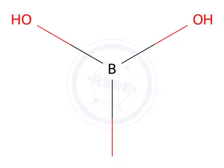 Chemical structure of Boric acid