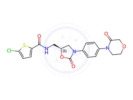 Chemical structure of Rivaroxaban
