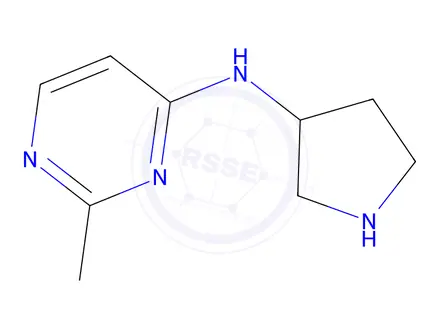 Chemical structure of 2-methyl-n-(pyrrolidin-3-yl)pyrimidin-4-amine