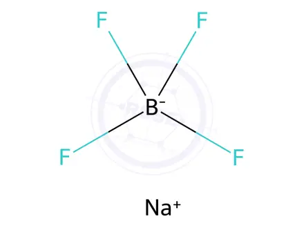 Chemical structure of Sodium Tetrafluoroborate