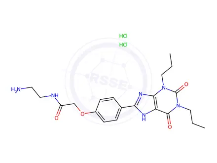 Chemical structure of Xanthine amine congener dihydrochloride