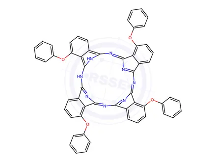 Chemical structure of 1,8,15,22-Tetraphenoxy-29H,31H-phthalocyanine