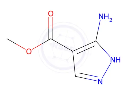 Chemical structure of Methyl 3-amino-1H-pyrazole-4-carboxylate