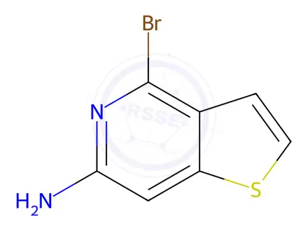 Chemical structure of 4-Bromothieno[3,2-c]pyridin-6-amine