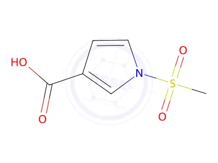 Chemical structure of 1H-Pyrrole-3-carboxylic acid, 1-(methylsulfonyl)-