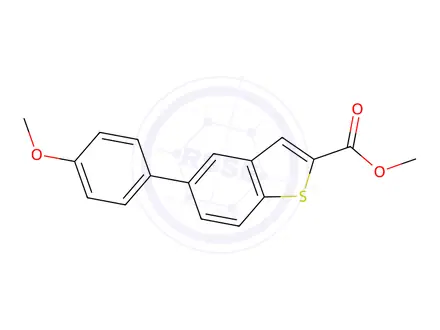 Chemical structure of Methyl 5-(4-methoxyphenyl)benzo[b]thiophene-2-carboxylate