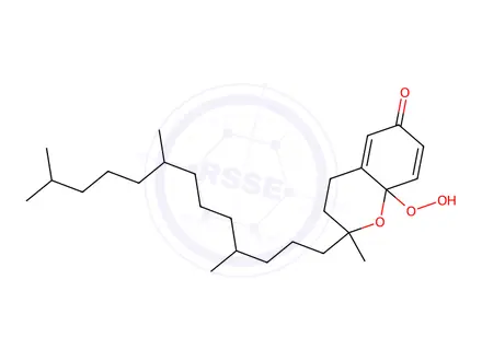 Chemical structure of 8a-hydroperoxy-tocopherone