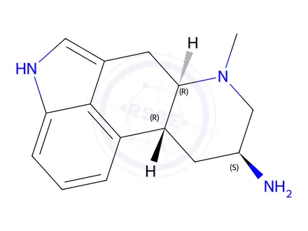 Chemical structure of 8α-Amino-6-methylergoline