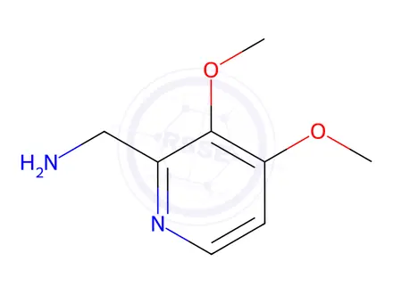 Chemical structure of 2-Pyridinemethanamine, 3,4-dimethoxy-, hydrochloride (1:2)