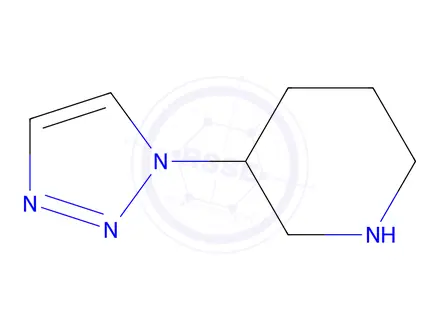 Chemical structure of 3-(1H-1,2,3-triazol-1-yl)piperidine