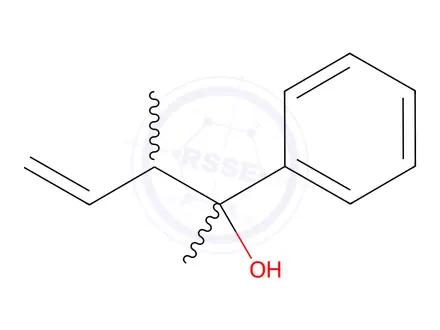 Chemical structure of 3-Methyl-2-phenylpent-4-en-2-ol