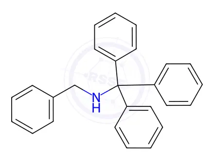 Chemical structure of α,α-Diphenyl-N-benzylbenzenemethanamine