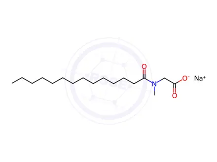 Chemical structure of N-Myristoylsarcosinate Sodium