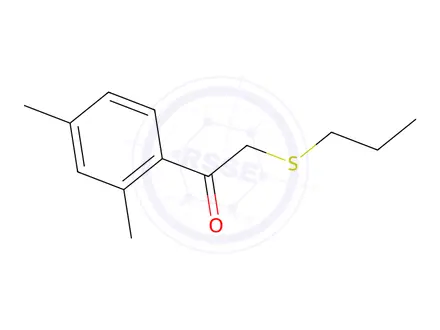 Chemical structure of 1-(2,4-Dimethylphenyl)-2-(propylthio)ethan-1-one
