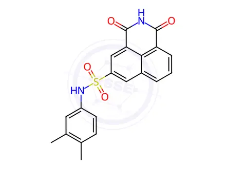 Chemical structure of N-(3,4-Dimethylphenyl)-1,3-dioxo-2,3-dihydro-1H-benzo[de]isoquinoline-5-sulfonamide