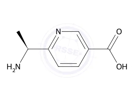 Chemical structure of (S)-6-(1-Aminoethyl)nicotinic acid