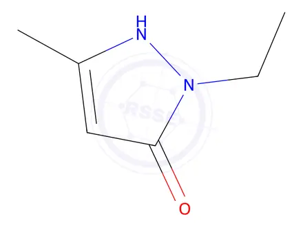 Chemical structure of 3H-Pyrazol-3-one,2-ethyl-1,2-dihydro-5-methyl-(9CI)