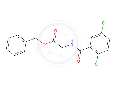 Chemical structure of N-(2,5-Dichlorobenzoyl)glycine Benzyl Ester