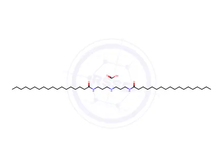 Chemical structure of formic acid, compound with N,N'-(iminodipropane-3,1-diyl)bis[stearamide] (1:1)