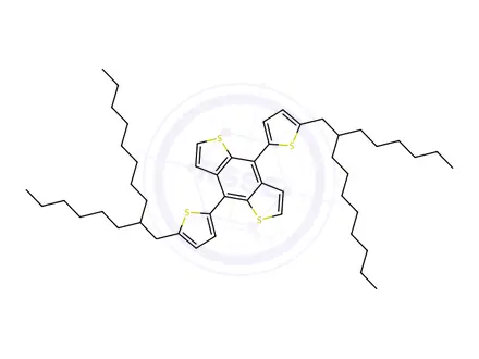 Chemical structure of 4,8-Bis(5-(2-hexyldecyl)thiophen-2-yl)benzo[1,2-b:4,5-b']dithiophene