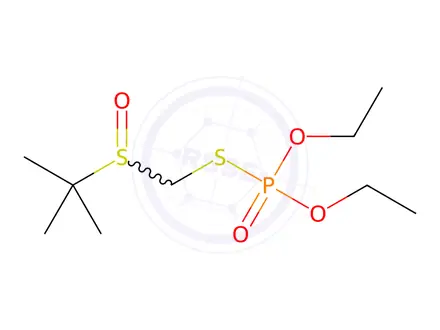 Chemical structure of Terbufos Impurity 5 (Terbufoxon Sulfoxide)