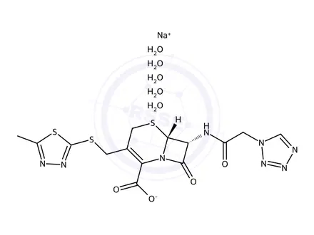 Chemical structure of Cefazolin Sodium Pentahydrate