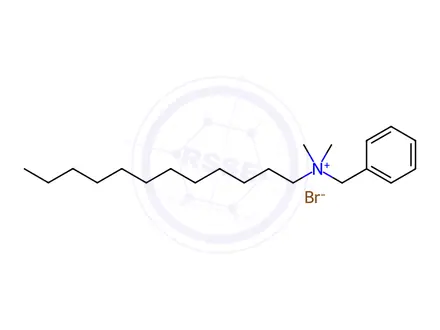 Chemical structure of Benzalkonium Bromide