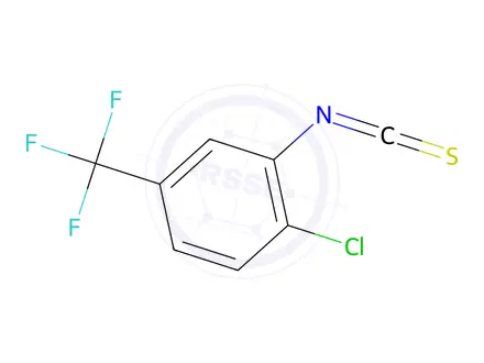 Chemical structure of 1-chloro-2-isothiocyanato-4-trifluoromethyl-benzene