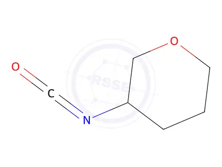 Chemical structure of 3-isocyanatooxane