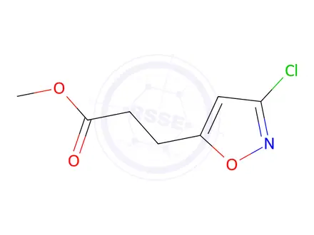 Chemical structure of Methyl 3-(3-chloroisoxazol-5-yl)propanoate