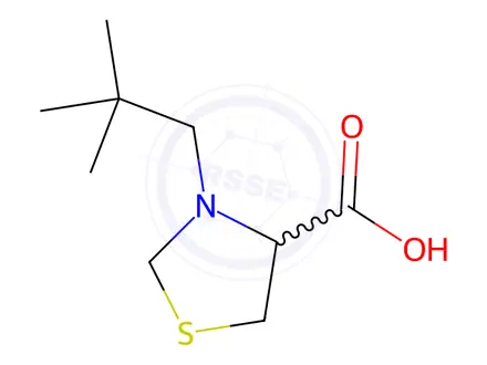 Chemical structure of 3-Neopentyl-1,3-thiazolidine-4-carboxylic acid