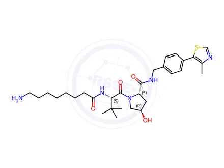 Chemical structure of (S,R,S)-AHPC-C7-AMINE