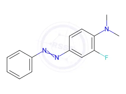 Chemical structure of 2-Fluoro-N,N-dimethyl-4-(phenylazo)aniline