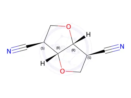 Chemical structure of (3S,3aR,6S,6aR)-Hexahydrofuro[3,2-b]furan-3,6-dicarbonitrile