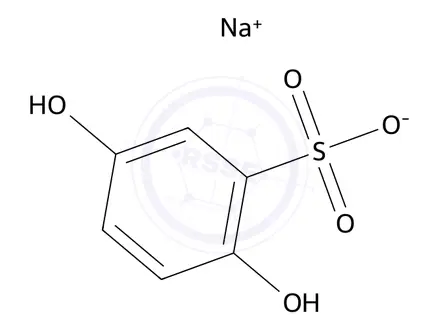 Chemical structure of Sodium 2,5-dihydroxybenzenesulfonate