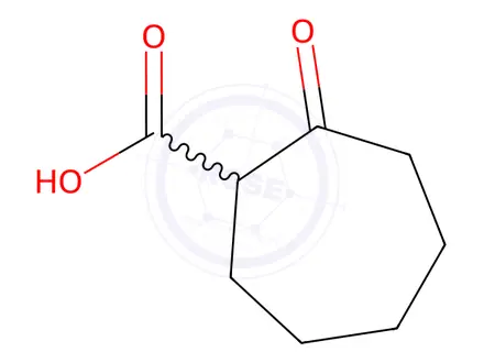 Chemical structure of 2-Oxocycloheptanepentanoic acid