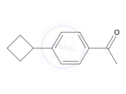 Chemical structure of 1-(4-cyclobutylphenyl)ethan-1-one