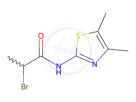 Chemical structure of 2-Bromo-N-(4,5-dimethyl-thiazol-2-yl)-propionamide