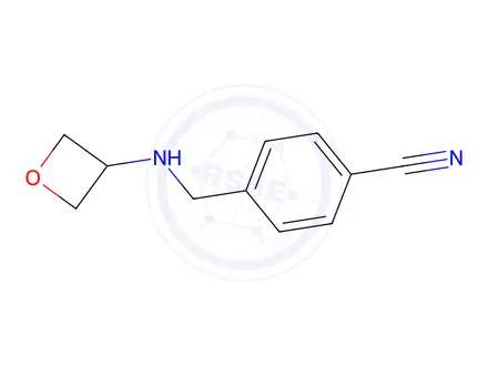 Chemical structure of 4-((Oxetan-3-ylamino)methyl)benzonitrile