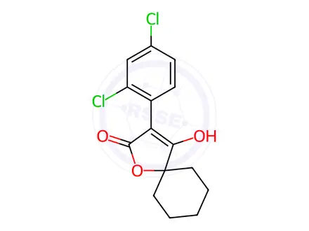 Chemical structure of Spirodiclofen-enol