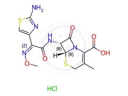Chemical structure of Cefetamet Hydrochloride