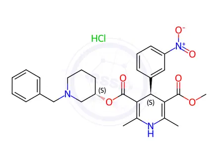 Chemical structure of (+)-alpha-Benidipine