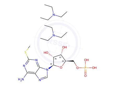 Chemical structure of 2-METHYLTHIO-AMP DITEA
